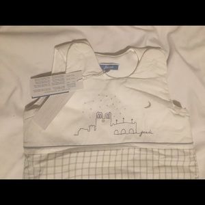 Jacadi White/Grey Sleeping bag- 0 to 6 months